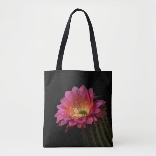 Blühende Kaktus-Freude Tasche (Vorderseite)