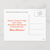 Blühende Kastanien-Zweige, Van Gogh. Feiertagspostkarte (Rückseite)