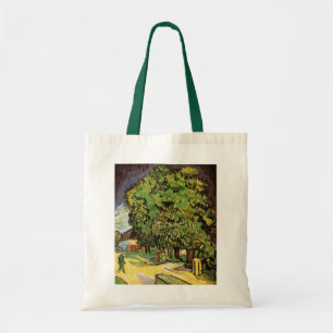 Blühende Kastanienbäume von Vincent van Gogh Tragetasche