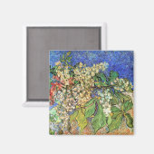 Blühende Kastanienzweige Magnet (Vorderseite/Rückseite)