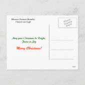 Blühende Kastanienzweige, Van Gogh. Feiertagspostkarte (Rückseite)