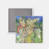 Blühende Kastanienzweige Vincent Van Gogh Magnet (Vorderseite/Rückseite)