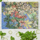 Blühende Kastanienzweige von Vincent van Gogh Geschirrtuch (Gefaltet)