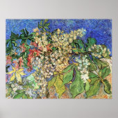 Blühende Kastanienzweige von Vincent van Gogh Poster (Vorne)