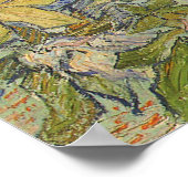 Blühende Kastanienzweige von Vincent van Gogh Poster (Ecke)