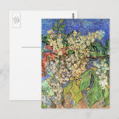 Blühende Kastanienzweige von Vincent van Gogh Postkarte (Vorne/Hinten)