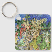 Blühende Kastanienzweige von Vincent van Gogh Schlüsselanhänger (Vorderseite)