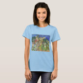 Blühende Kastanienzweige von Vincent van Gogh T-Shirt (Vorne ganz)