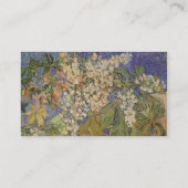 Blühende Kastanienzweige von Vincent van Gogh Visitenkarte (Rückseite)