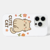 Blühende Katze Case-Mate iPhone Hülle (Rückseite (Horizontal))