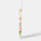 Blühende Katze: Elegantes Orange und Weiß im Blut Case-Mate iPhone Hülle (Rückseite / Rechts)