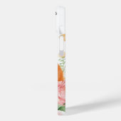 Blühende Katze: Elegantes Orange und Weiß im Blut Case-Mate iPhone Hülle (Rückseite / Links)