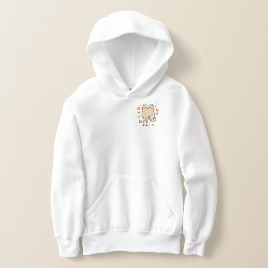 Blühende Katze Hoodie (Ablage )