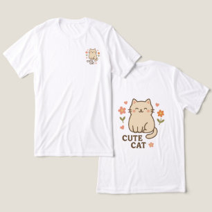 Blühende Katze Tri-Blend Shirt
