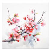 Blühende Kirchenzweig Fotodruck (Vorne)