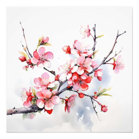 Blühende Kirchenzweig Fotodruck (Vorne)