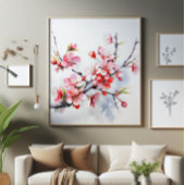 Blühende Kirchenzweig Fotodruck