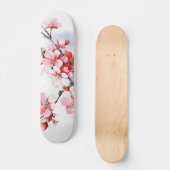 Blühende Kirchenzweig Skateboard (Vorderseite)