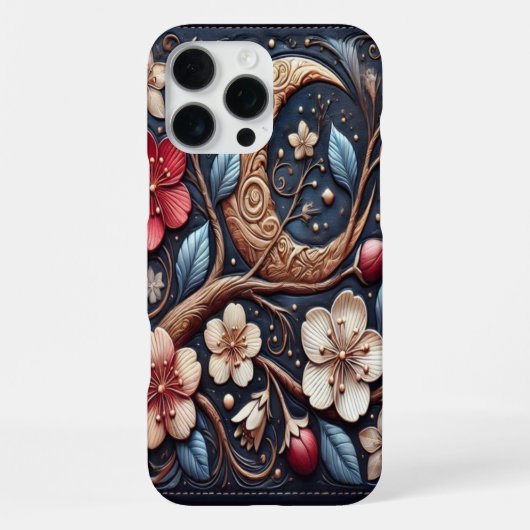 Blühende Kirschbaum-Kunst iPhone Hülle (Rückseite)