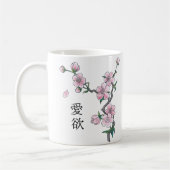Blühende Kirschblüten "Hanami". Kaffeetasse (Links)