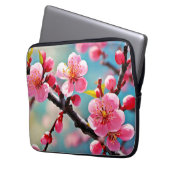 Blühende Kirschblüten im Frühling Laptopschutzhülle (Vorderseite Links)