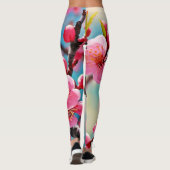 Blühende Kirschblüten im Frühling Leggings (Rückseite)