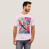 Blühende Kirschblüten im Frühling T-Shirt (Vorne ganz)