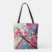 Blühende Kirschblüten im Frühling Tasche (Rückseite)