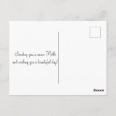 Blühende Kirschblüten Postkarte (Rückseite)