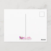 Blühende Kirschblütenmauer Postkarte (Rückseite)