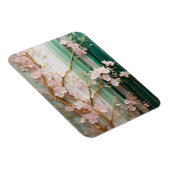 Blühende Kirschblütenwand Magnet (Rechte Seite)