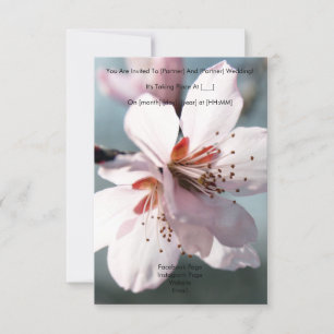 Blühende Kirsche Blume Einladung zur Hochzeit
