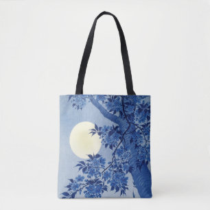Blühende Kirsche in einer mondhellen Nacht von Kos Tasche