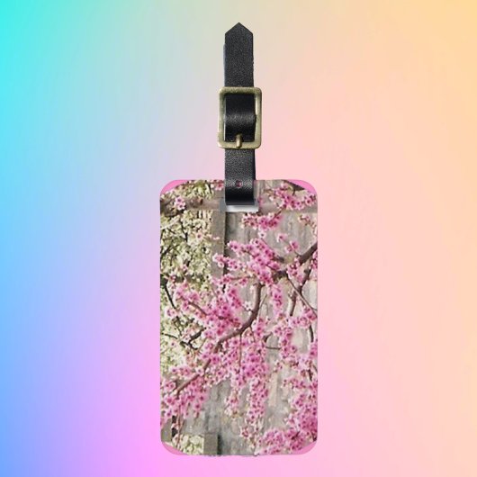 blühende Kirschen- und Aprikosenbäume Gepäckanhänger