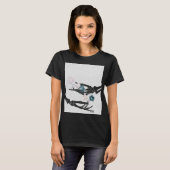 Blühende Knochen #2 - Zwei Hände T-Shirt (Vorne ganz)