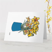 Blühende Konsistenz in Vase Karte (Gelbe Blume)