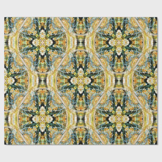 Blühende Kreuze.... Geschenkpapier (Flach)