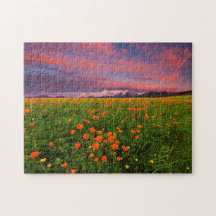 Blühende Kugel-Blume Puzzle