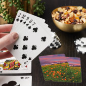 Blühende Kugel-Blume Spielkarten (In Situ)
