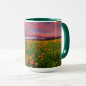 Blühende Kugel-Blume Tasse (VorderseiteRechts)