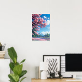 blühende Landschaft Poster (Heimbüro)