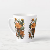 Blühende Latte Tasse - 12 oz (Linke Ecke)