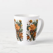 Blühende Latte Tasse - 12 oz (Rechte Ecke)