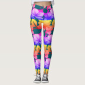 Blühende Leggings (Vorderseite)