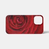 Blühende Leidenschaft: Rote Rose Elegance Telefonf iPhone Hülle (Rückseite (Horizontal))