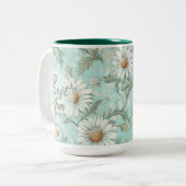 Blühende Liebe - Blumenflorale Tasse am Muttertag (Vorderseite Links)