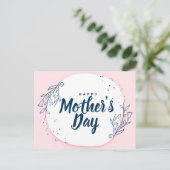 Blühende Liebe: Blumenkartendesign am Muttertag Postkarte (Stehend Vorderseite)