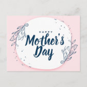 Blühende Liebe: Blumenkartendesign am Muttertag Postkarte (Vorderseite)