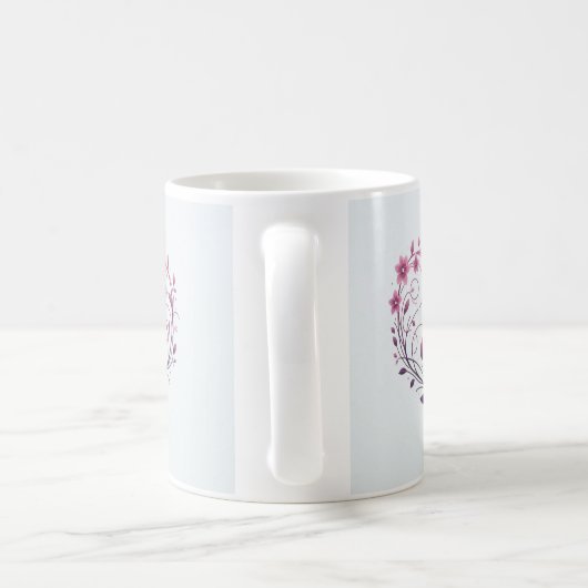 Blühende Liebe/Blumenkohldesign Kaffeemaschine Tas Kaffeetasse (Henkel)