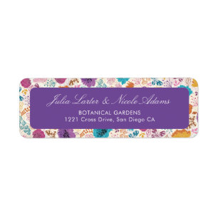 Blühende Liebe Florale Romantische Pink Lila Hochz